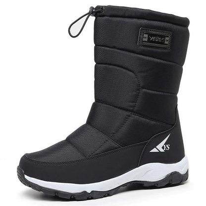 Thick, warm, high-top snow boots for men